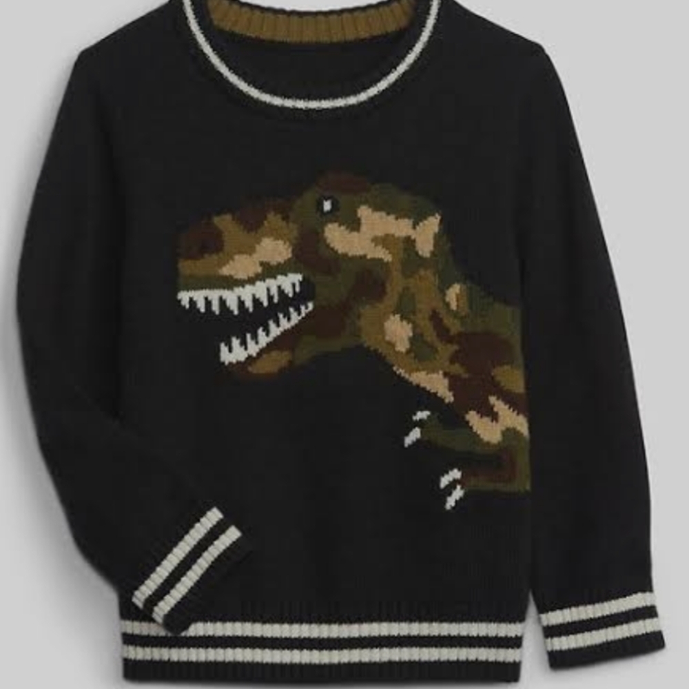 GAP Kids Camouflage Dino Sweater, 2T